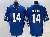 Men's Seattle Seahawks #14 D.K. Metcalf Royal 2023 F.U.S.E. Vapor Limited Throwback Stitched Jersey,baseball caps,new era cap wholesale,wholesale hats